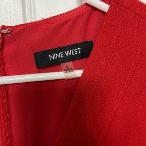 NINE WEST RED ORANGE DRESS. LIKE NEW